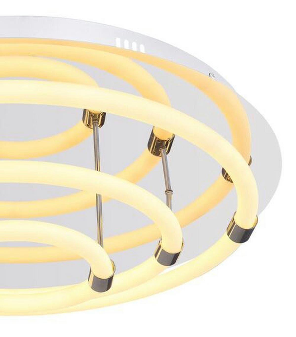 LED-TAKLAMPA 54 W 55/15 cm  - vit/opal, Design, metall/plast (55/15cm) - Globo