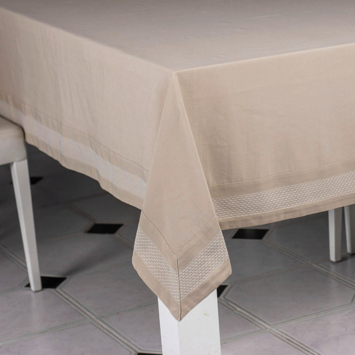 Față De Masă 150/200 cm   - crem, Basics, textil (150/200cm)