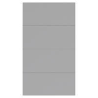 ČELNÍ PANEL - SADA,  - světle šedá, Konvenční, kompozitní dřevo (114/202cm) - Hom`in