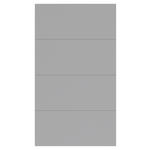 FRONTPANEELSET   - Hellgrau, KONVENTIONELL, Holzwerkstoff (114/202cm) - Hom`in