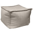 POUF in Beige Textil  - Beige, Design, Textil (70/70/40cm) - Carryhome