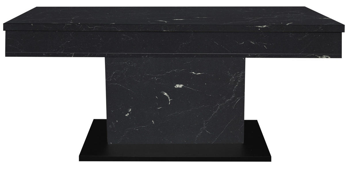 COUCHTISCH Lift Couchtisch rechteckig Schwarz  - Schwarz/Eiche Artisan, Design, Holzwerkstoff/Metall (110/58-77/60cm) - MID.YOU