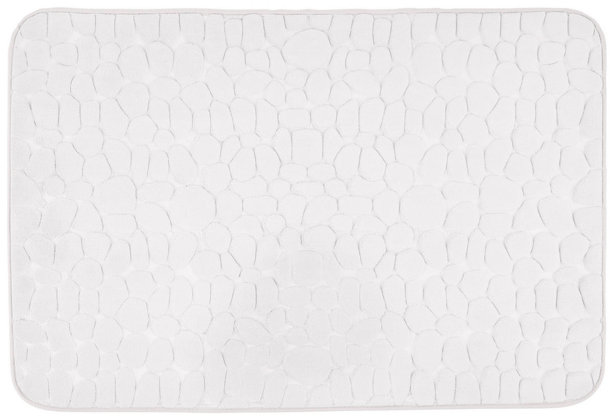 BADEMATTE Silberfarben 60/90 cm  - Silberfarben, Trend, Kunststoff/Textil (60/90cm) - Esposa