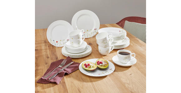 KAFFEESERVICE Wildflower 18-teilig - Multicolor, LIFESTYLE, Keramik - Novel