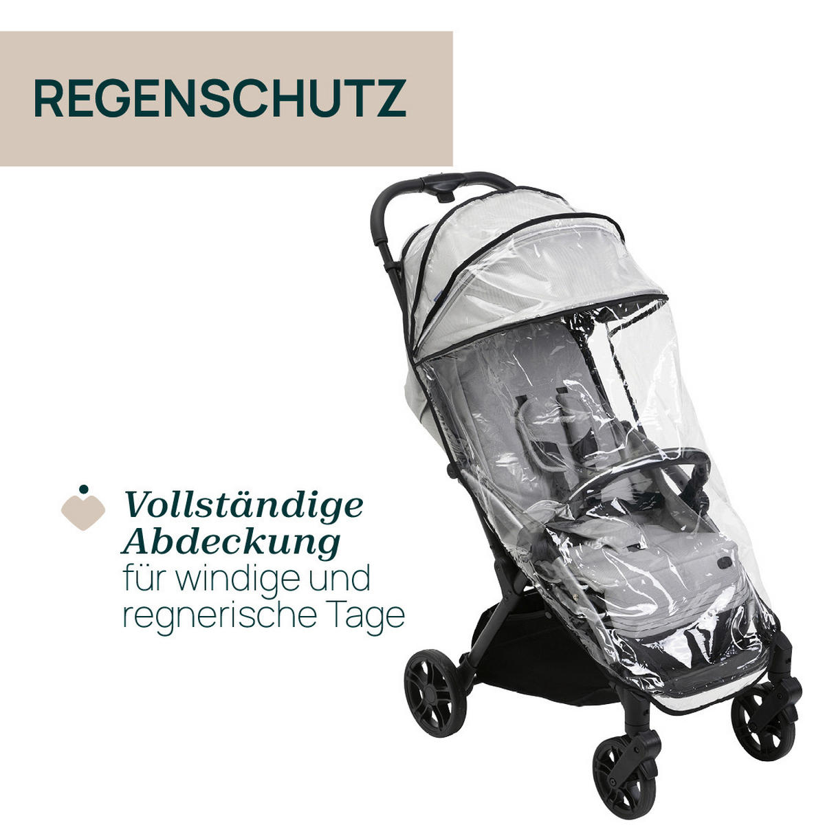 BUGGY GOODY XPLUS  - Hellgrau, Basics, Textil/Metall (47/86/106cm) - Chicco