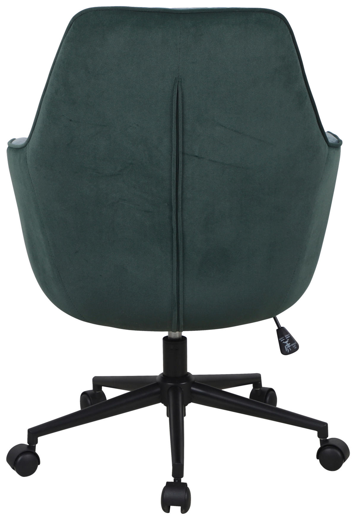 DREHSTUHL  in Samt Grün, Petrol  - Petrol/Schwarz, Design, Kunststoff/Textil (66/94-99/69cm) - Novel