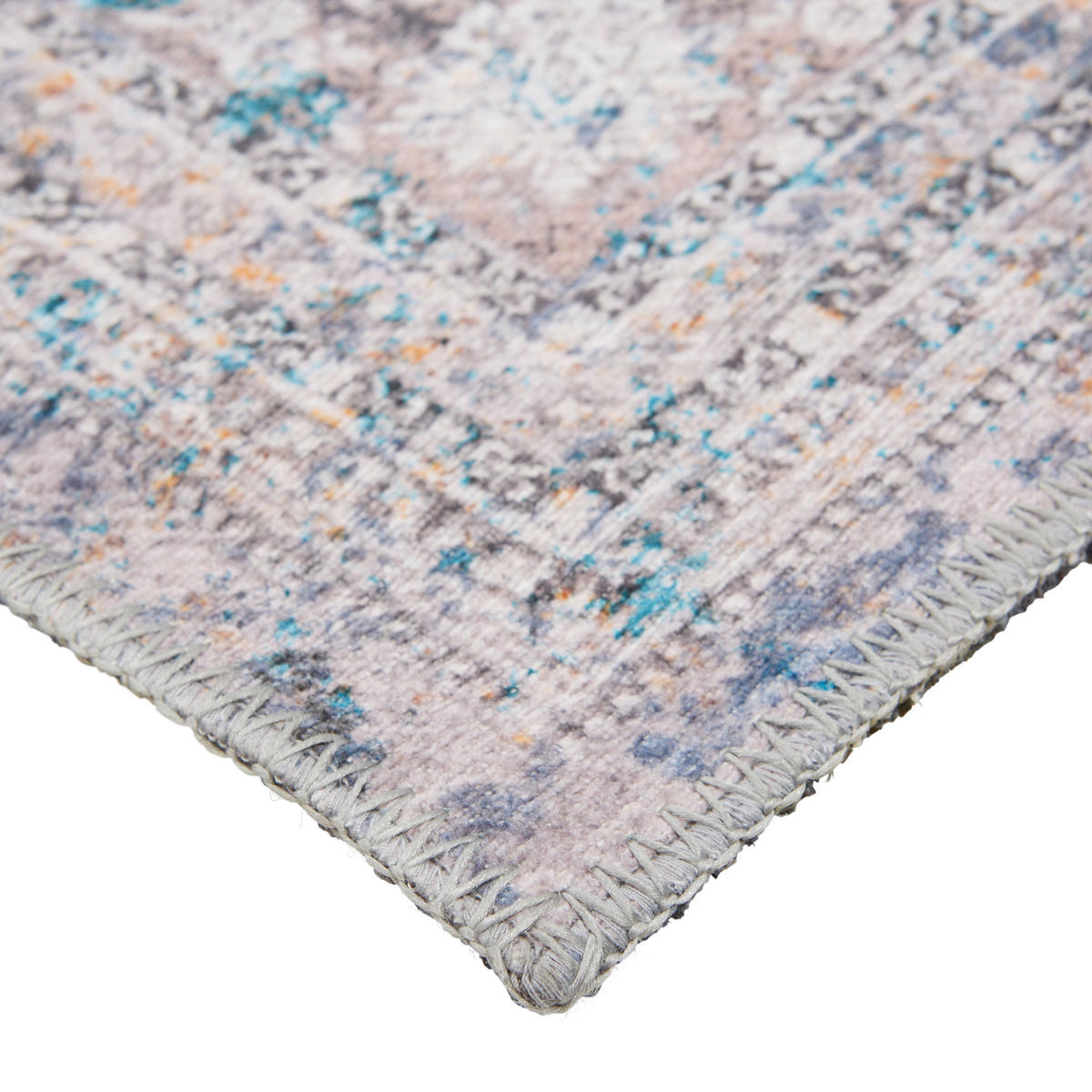 VINTAGE-TEPPICH 130/190 cm Belvedere  - Blau/Grau, Lifestyle, Textil (130/190cm) - Novel