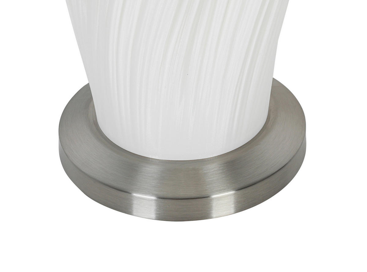 STOJACÍ LED SVÍTIDLO, 15/80 cm  - bílá/černá, Design, kov/plast (15/80cm) - Dieter Knoll