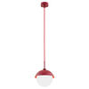 HÄNGELEUCHTE 109/20/20 cm  - Rot/Weiß, KONVENTIONELL, Glas/Metall (109/20/20cm)