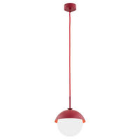 HÄNGELEUCHTE 109/20/20 cm  - Rot/Weiß, KONVENTIONELL, Glas/Metall (109/20/20cm)