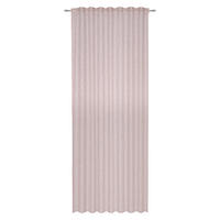 HOTOVÝ ZÁVĚS, průhledné, 140/245 cm - růžová, Basics, textil (140/245cm) - Esposa