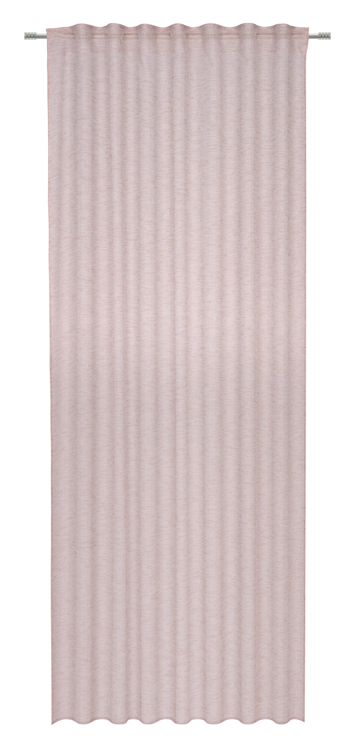 HOTOVÝ ZÁVĚS, průhledné, 140/245 cm - růžová, Basics, textil (140/245cm) - Esposa
