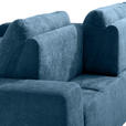 ECKSOFA Blau Flachgewebe  - Blau, Design, Textil/Metall (188/260cm) - Hom`in
