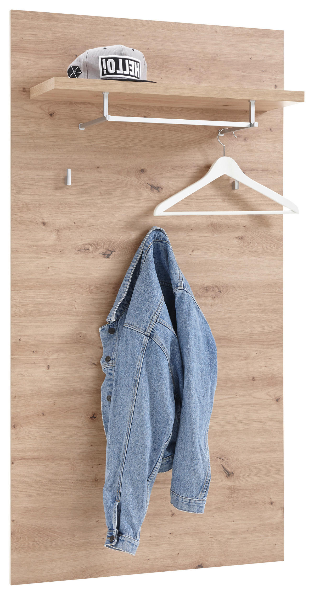 PANEL ZA ODLAGANJE KAPUTA  boja hrasta   pločasti materijal  - boja hrasta, Moderno, pločasti materijal (78/148/26cm) - Xora