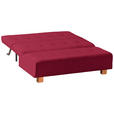 SCHLAFSOFA Juice in Rot  - Rot/Naturfarben, Design, Holz/Textil (165/92/102cm) - Novel