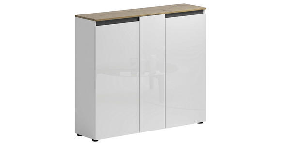 SCHUHSCHRANK 129,7/113,2/35,1 cm  - Anthrazit/Schwarz, Design, Holzwerkstoff/Kunststoff (129,7/113,2/35,1cm) - Xora