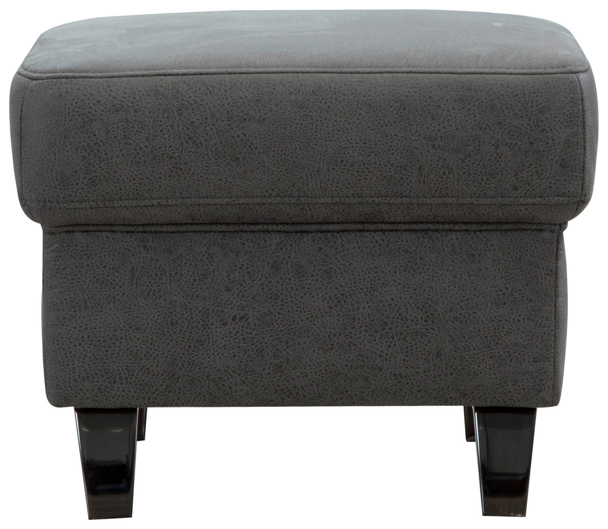 HOCKER in Textil Anthrazit  - Anthrazit/Schwarz, KONVENTIONELL, Textil/Metall (58/48/58cm) - Sit & More