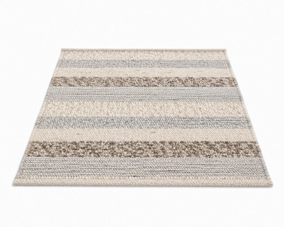 KÉZZEL SZŐTT SZŐNYEG   - kékesszürke, Basics, textil (70/130cm)