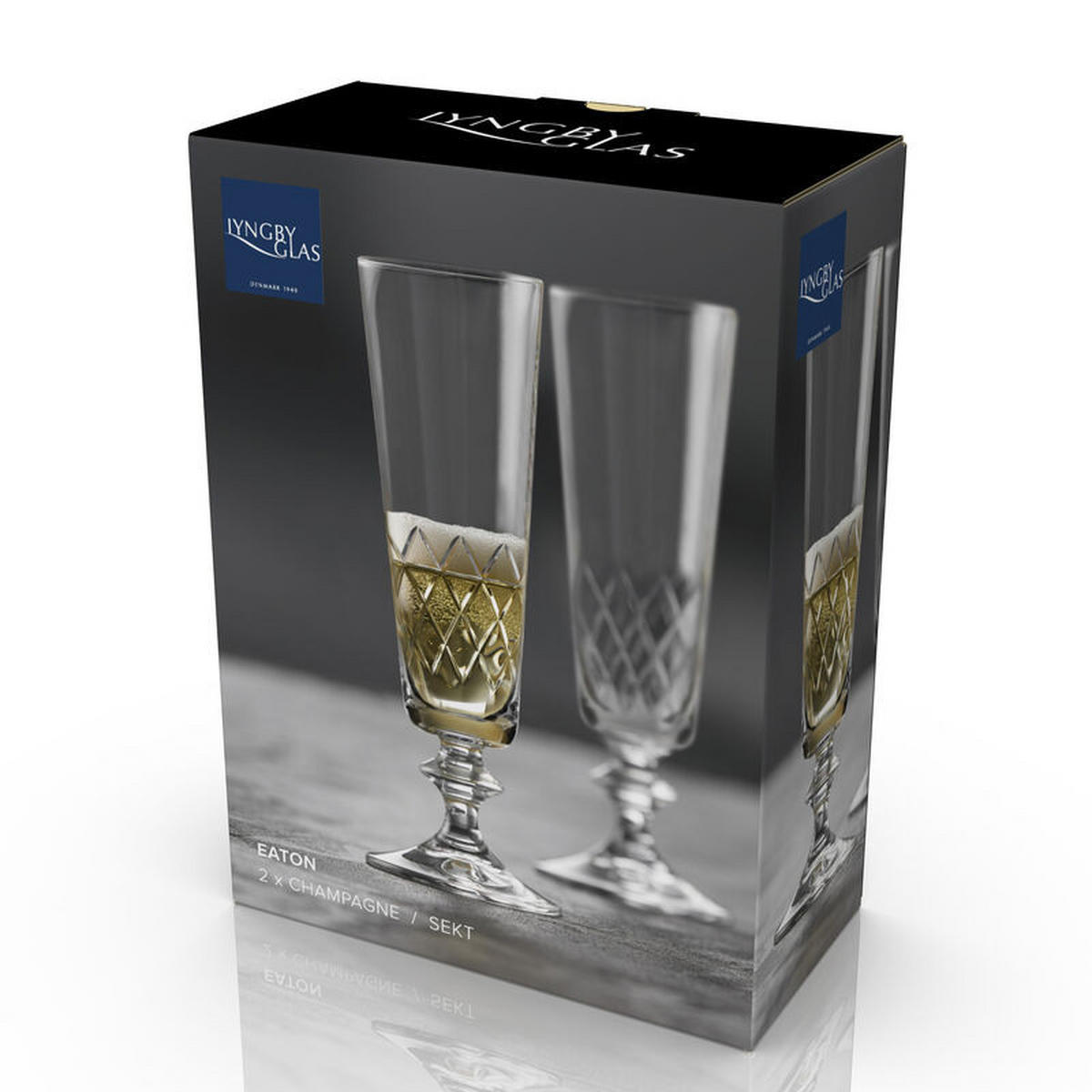 CHAMPAGNEGLAS 2 delar  - Basics, glas
