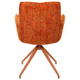 ARMLEHNSTUHL  in Eisen Chenille  - Orange, LIFESTYLE, Textil/Metall (59,5/90,5/62,5cm) - Novel