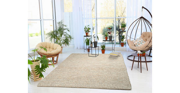 HANDWEBTEPPICH 80/250 cm Helsinki Naturfarben  - Naturfarben, Basics, Textil (80/250cm) - Linea Natura