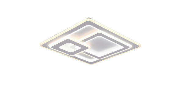 LED-DECKENLEUCHTE 51,5/51,5/7 cm - Weiß, LIFESTYLE, Kunststoff/Metall (51,5/51,5/7cm) - Novel