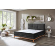 BOXSPRINGBETT 180/200 cm  in Anthrazit  - Eichefarben/Anthrazit, KONVENTIONELL, Holz/Textil (180/200cm) - Carryhome