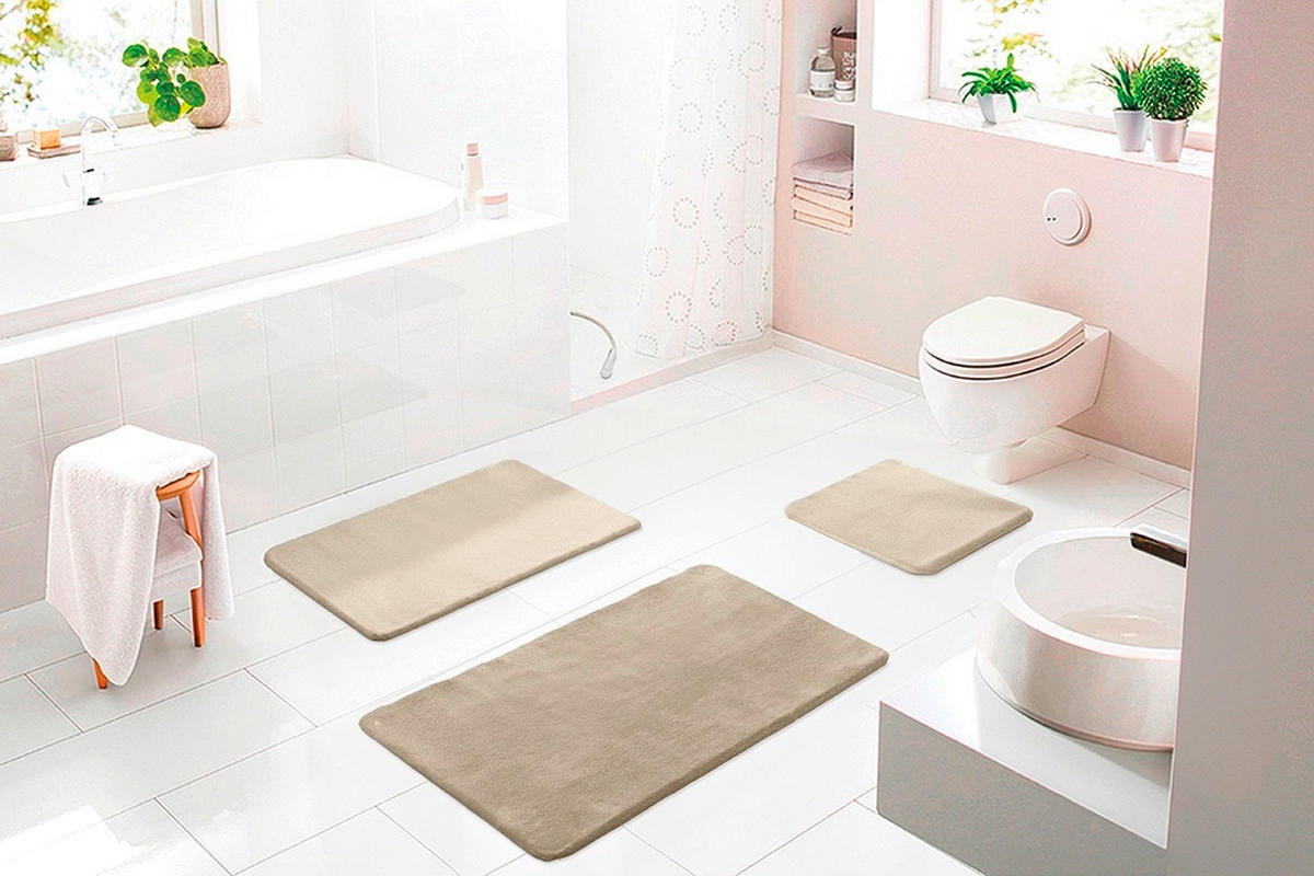 BADEMATTE Perlmutt 60/100 cm  - Perlmutt, Basics, Kunststoff/Textil (60/100cm) - Grund