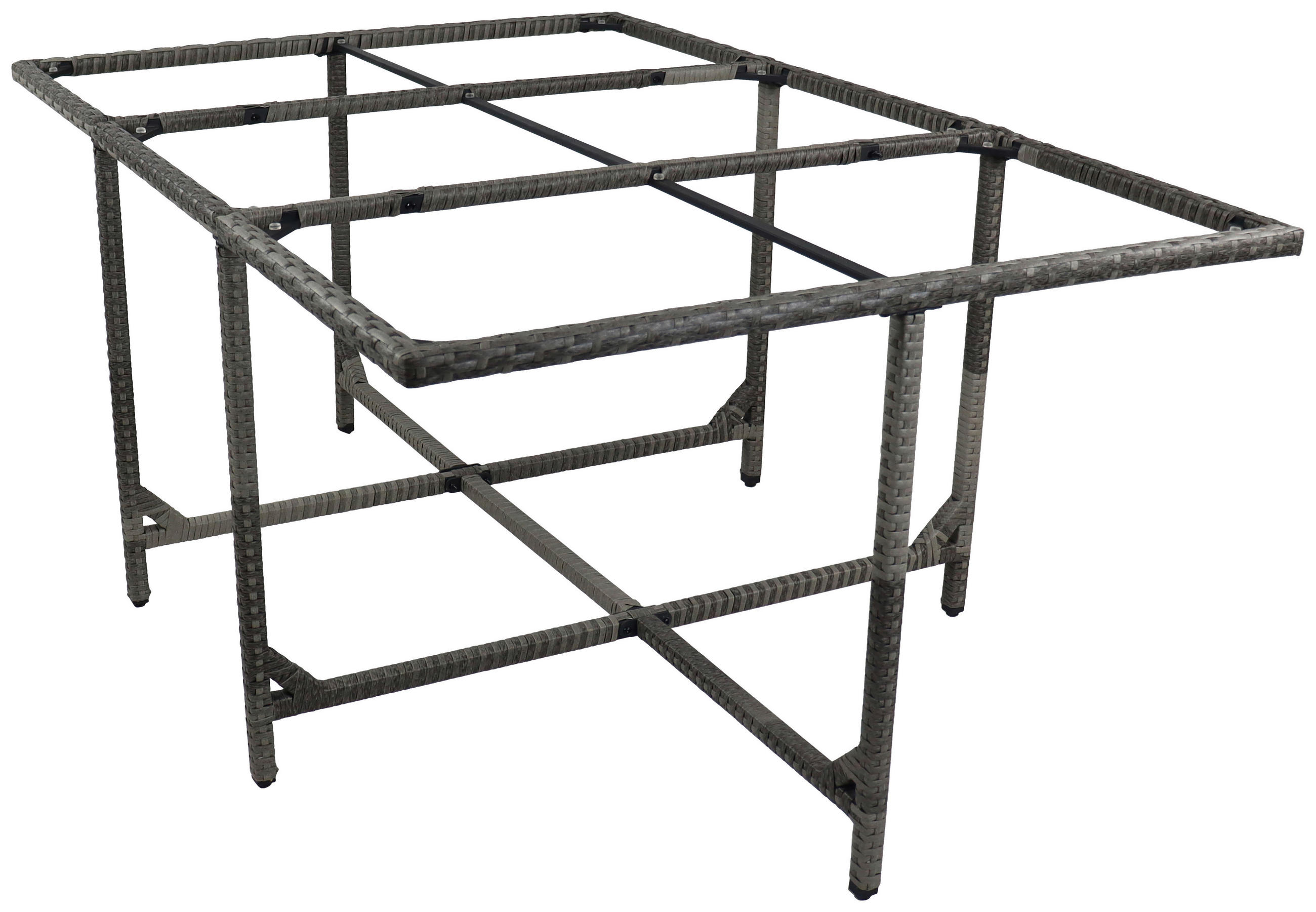 GARTENTISCH 170/110/72 cm Metall, Kunststoff, Glas rechteckig  - Grau, MODERN, Glas/Kunststoff (170/110/72cm) - Ambia Garden