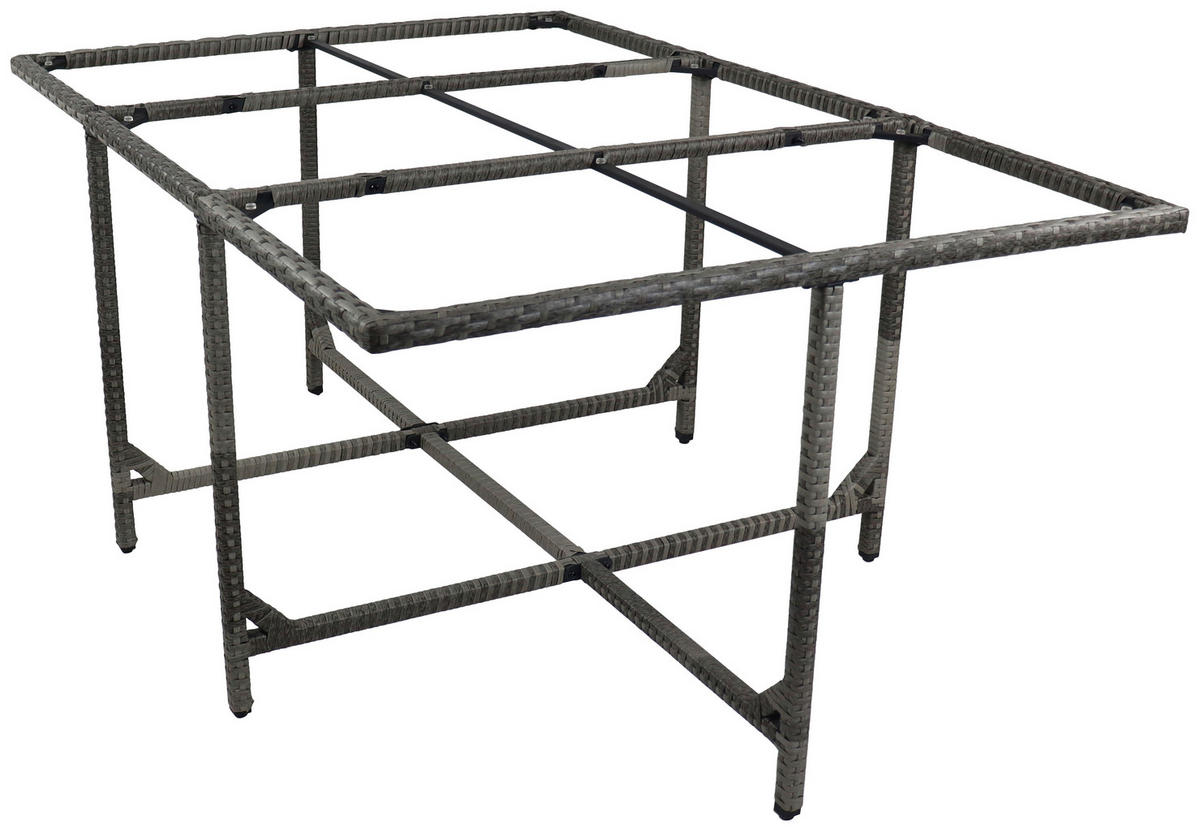 GARTENTISCH 170/110/72 cm Metall, Kunststoff, Glas Grau rechteckig  - Grau, Modern, Glas/Kunststoff (170/110/72cm) - Ambia Garden