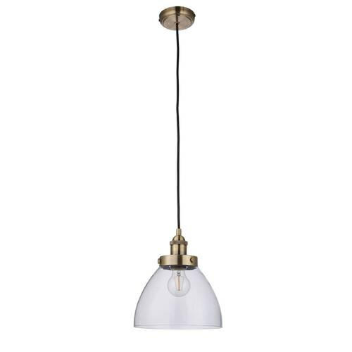 Thumbnail - Endon Hängeleuchte Endon Hansen, Klar, Messing, Glas, rund,rund, 127 cm, CE, Lampen & Leuchten, Innenbeleuchtung, Hängel...