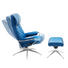 RELAXSESSELSET in Leder Blau - Chromfarben/Blau, Design, Leder/Metall (80/112/71cm) - Stressless RELAXSESSELSET in Leder Blau - Chromfarben/Blau, Design, Leder/Metall (80/112/71cm) - Stressless