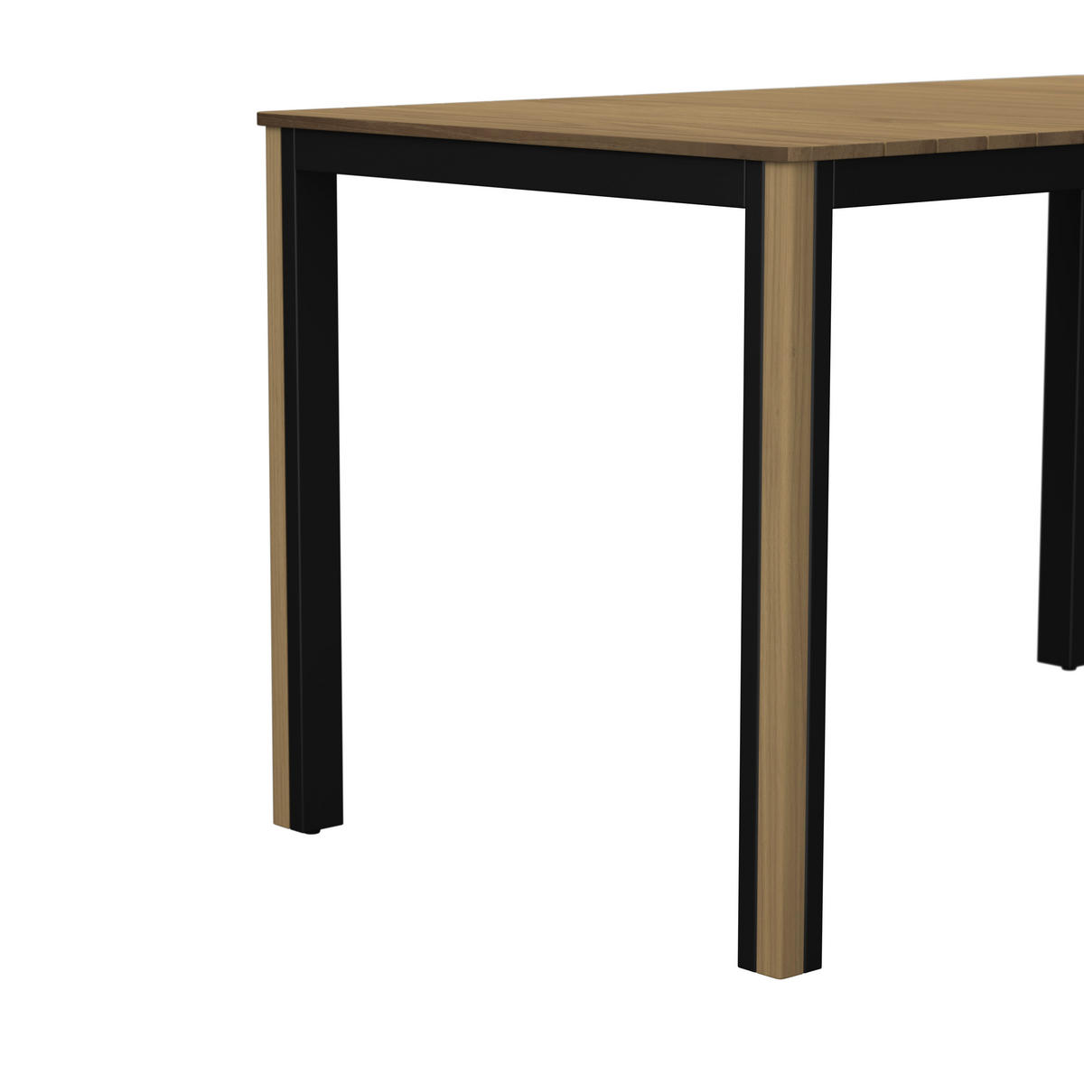 GARTENTISCH  - Teakfarben, MODERN, Holz/Metall (120/70/68cm) - Ambia Garden