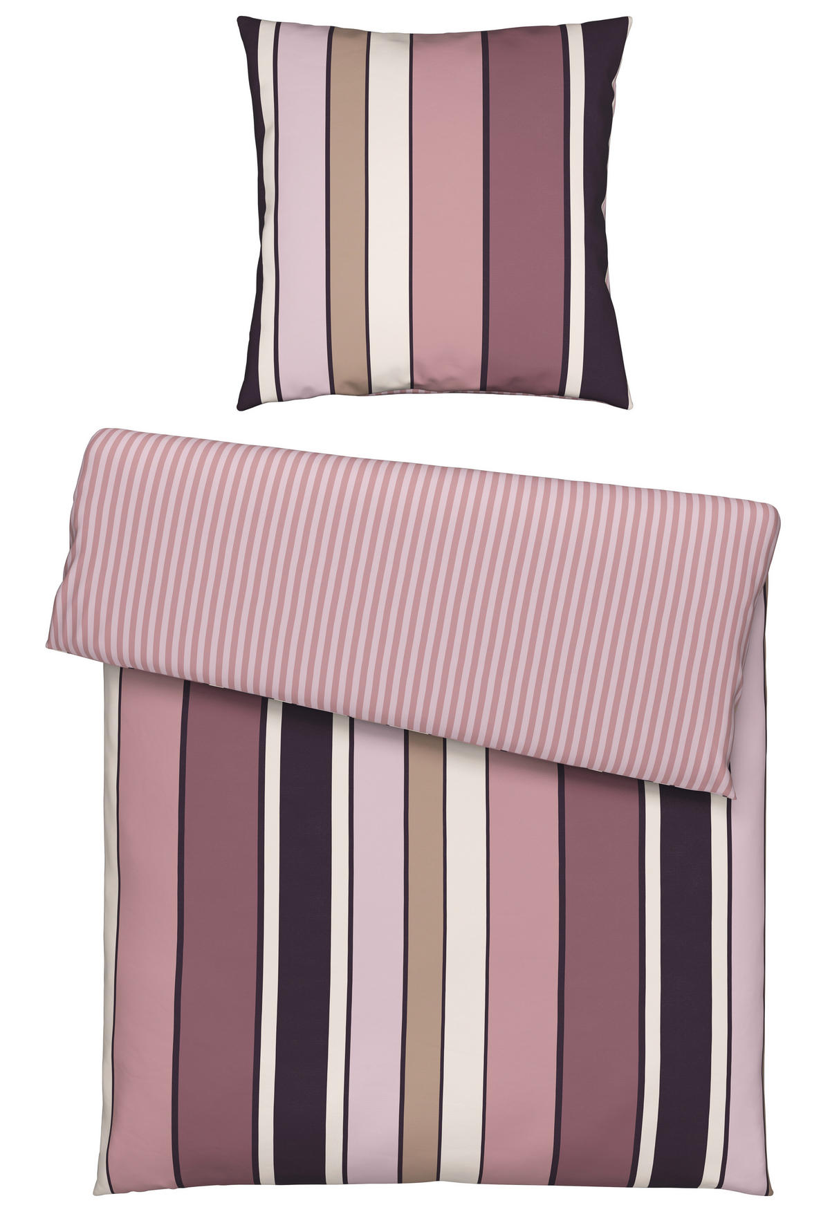 WENDEBETTWÄSCHE Flanell 200/200 cm  - Mauve, Textil (200/200cm) - Novel