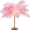 TISCHLEUCHTE - Pink/Messingfarben, MODERN, Naturmaterialien/Metall (50/60/50cm) - Kare-Design