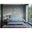 BOXBETT 180/200 cm  in Blau  - Chromfarben/Blau, KONVENTIONELL, Textil/Metall (180/200cm) - Carryhome