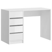 SCHREIBTISCH 110/75/48 cm Weiss Hochglanz  - Weiss Hochglanz, Design, Holzwerkstoff (110/75/48cm) - MID.YOU
