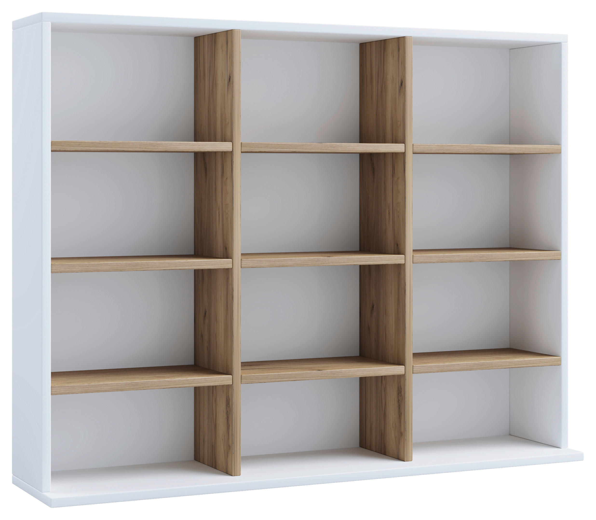 REGAL Weiß, Honigeiche  - Honigeiche/Weiß, Design, Holzwerkstoff (102/82/23cm) - MID.YOU