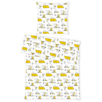 JUGENDBETTWÄSCHE Snoopy Renforcé 135/200 cm  - Gelb/Schwarz, Design, Textil (135/200cm) - Herding