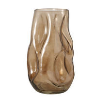 VAS  - brun, Basics, glas (16/26cm) - Ambia Home