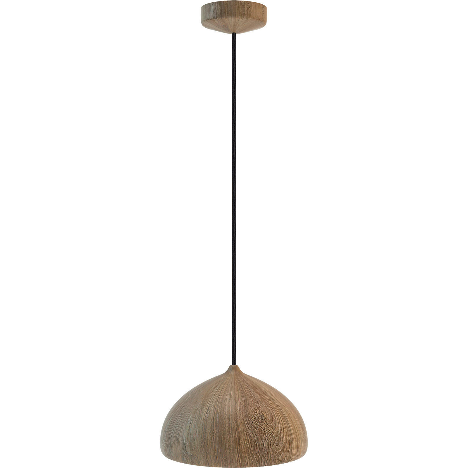 HÄNGELEUCHTE 22,5/90-140 cm  - Eichefarben, Natur, Holz (22,5/90-140cm)