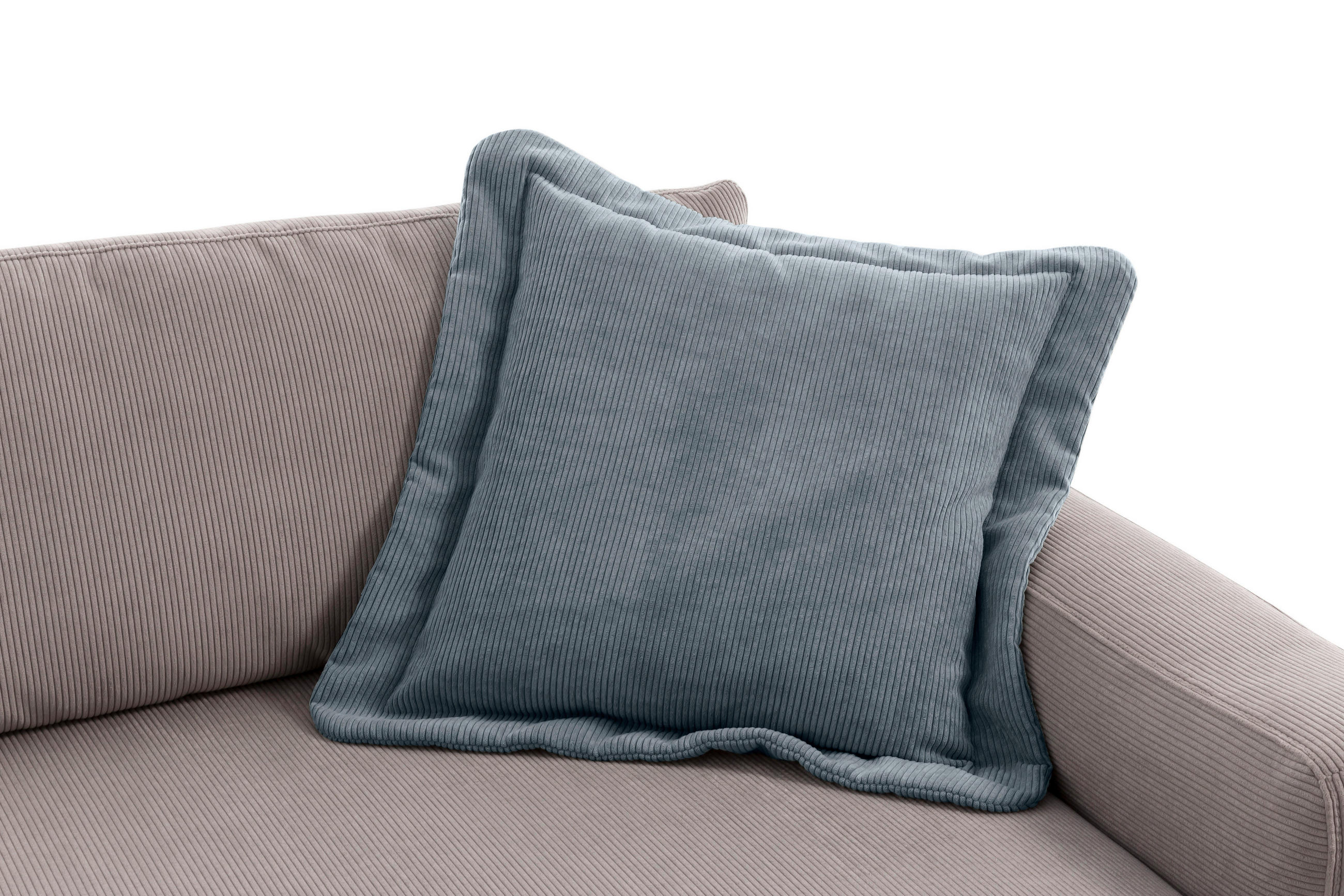 SOFAKISSEN   70/12/70 cm  - Blaugrau, Modern, Textil (70/12/70cm) - Trendmanufaktur