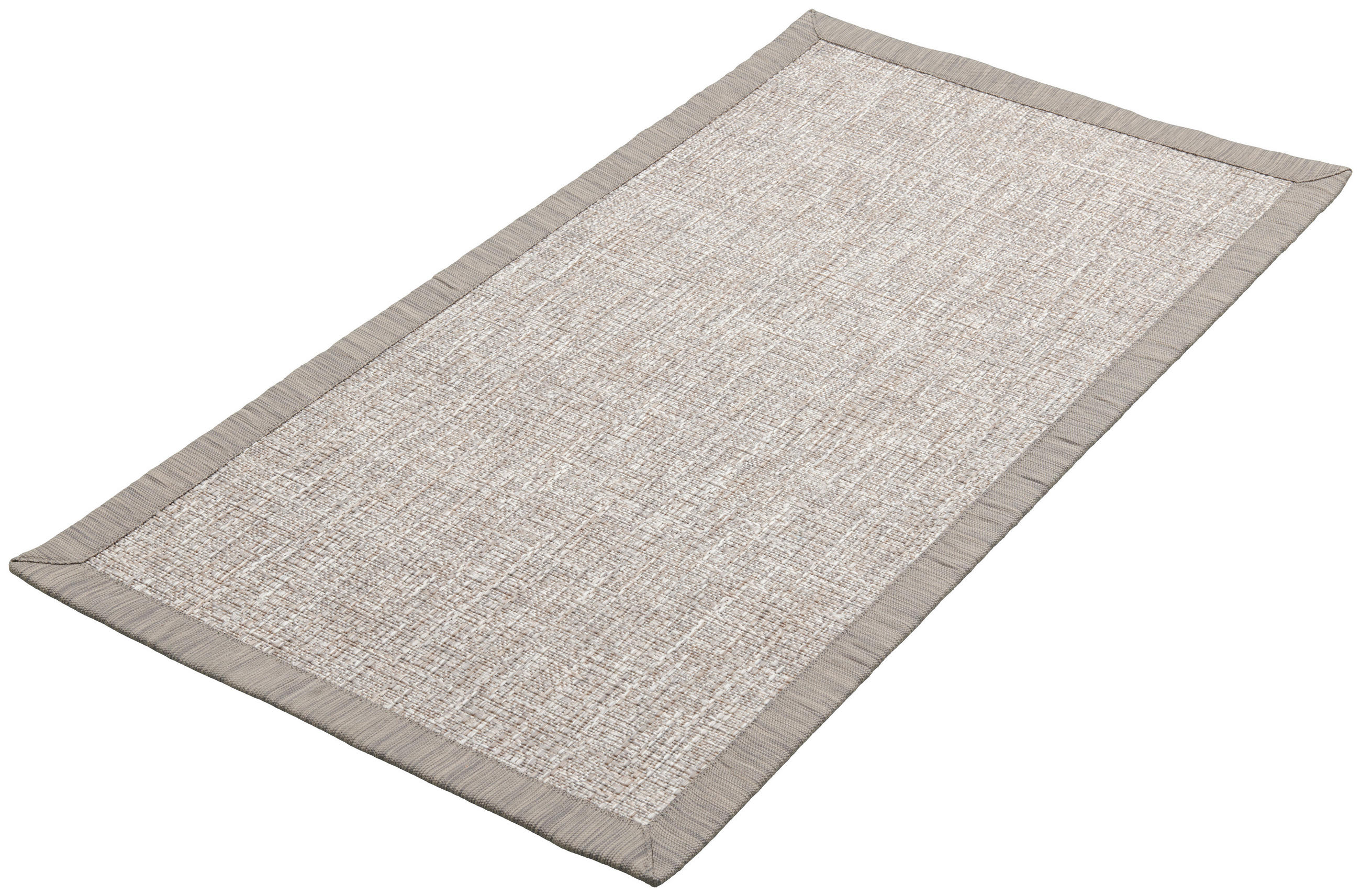 FLACHWEBETEPPICH 80/200 cm Cusco Schlammfarben, Hellgrau  - Schlammfarben/Hellgrau, KONVENTIONELL, Naturmaterialien/Textil (80/200cm) - Linea Natura