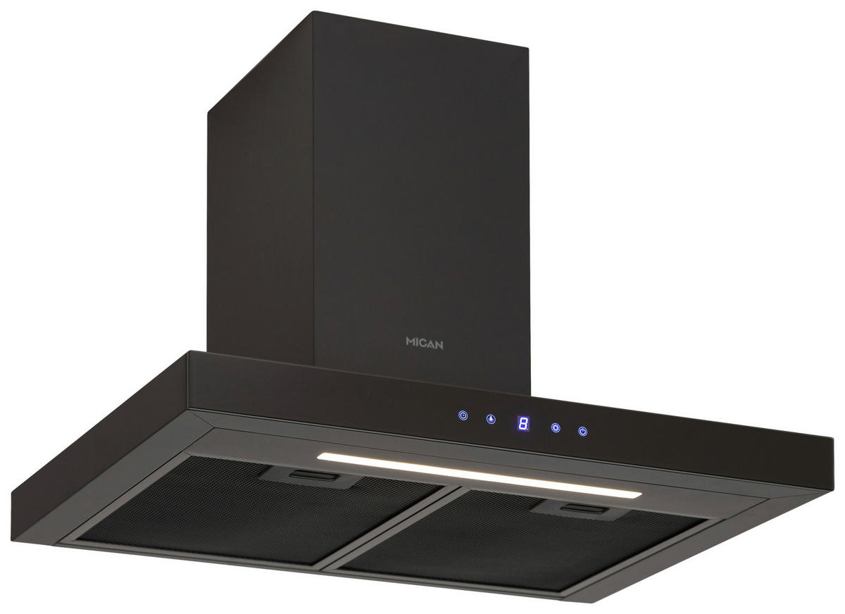 DUNSTABZUGSHAUBE TSHA530TMFSA+  - Schwarz, Basics, Metall (60/50-88/45,5cm) - Mican