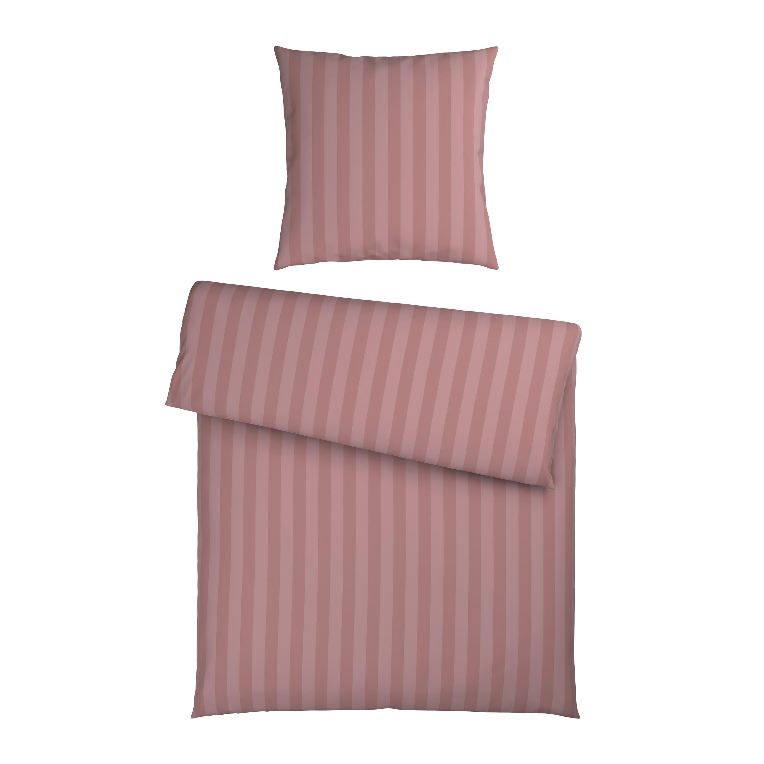 BETTWÄSCHE 155/220 cm  - Altrosa, Textil (155/220cm) - Bio:Vio