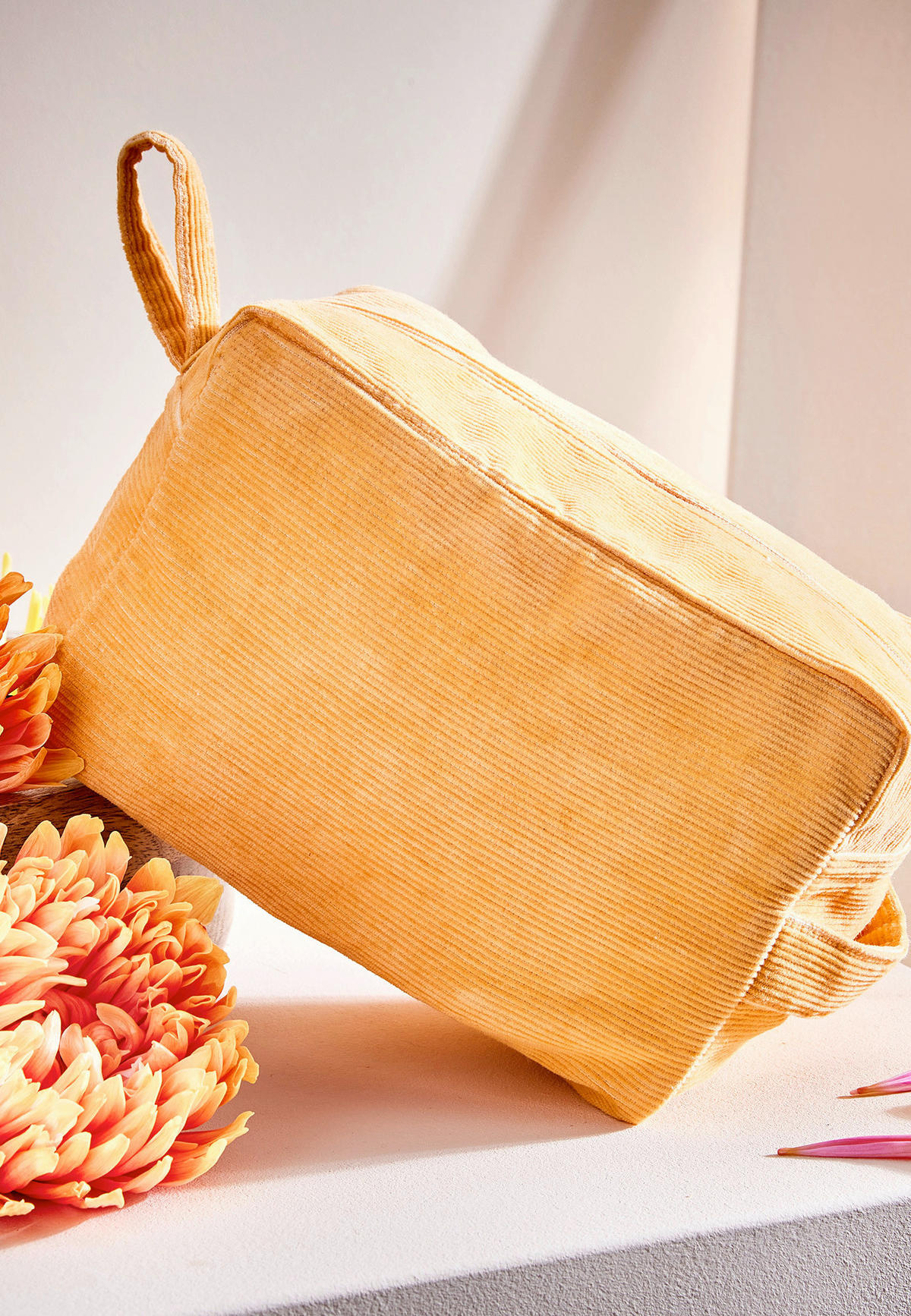 KOSMETIKTASCHE - Aprikose, Basics, Textil (12/13/20cm) - FYNCH-HATTON