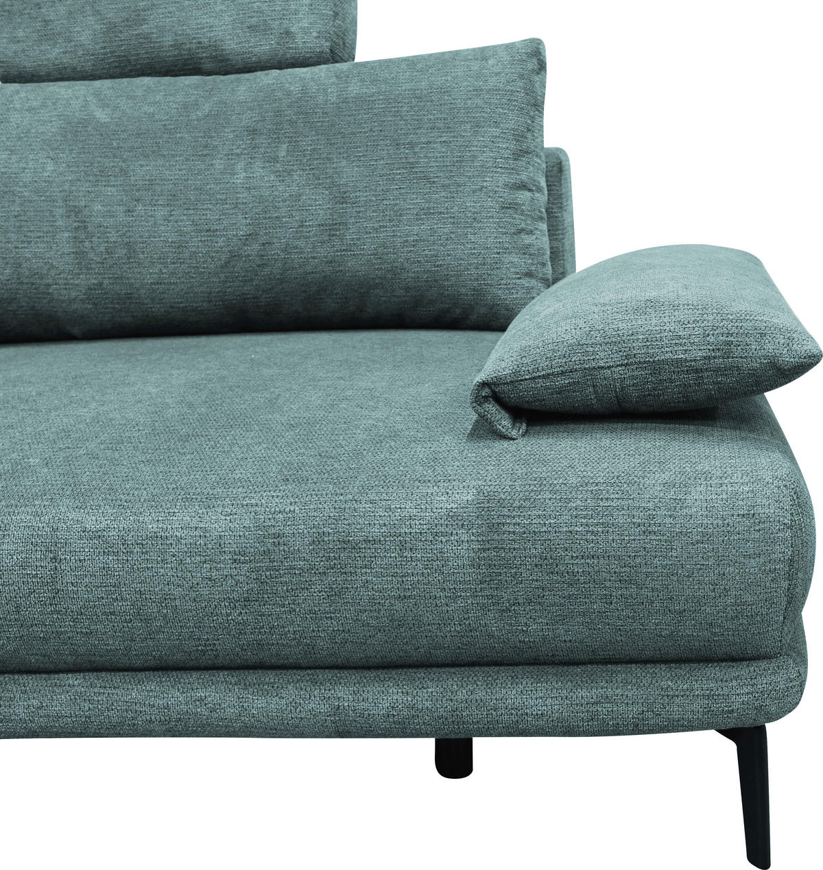 CloseUp von MID.YOU ECKSOFA Mintgrün Webstoff.