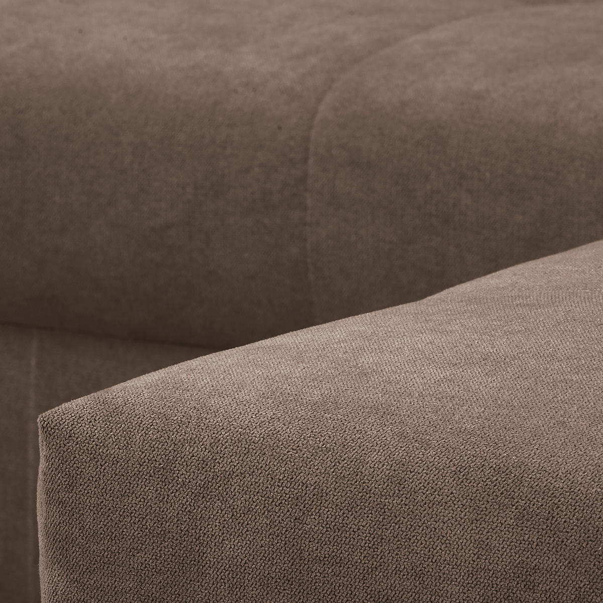 ECKSOFA Ariella Schlammfarben Mikrofaser  - Schlammfarben/Naturfarben, Design, Holz/Textil (231/161cm) - Livetastic