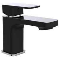 WASCHTISCHARMATUR MADAGASKAR  - Chromfarben/Schwarz, Basics, Metall (5/14/16cm) - Schütte