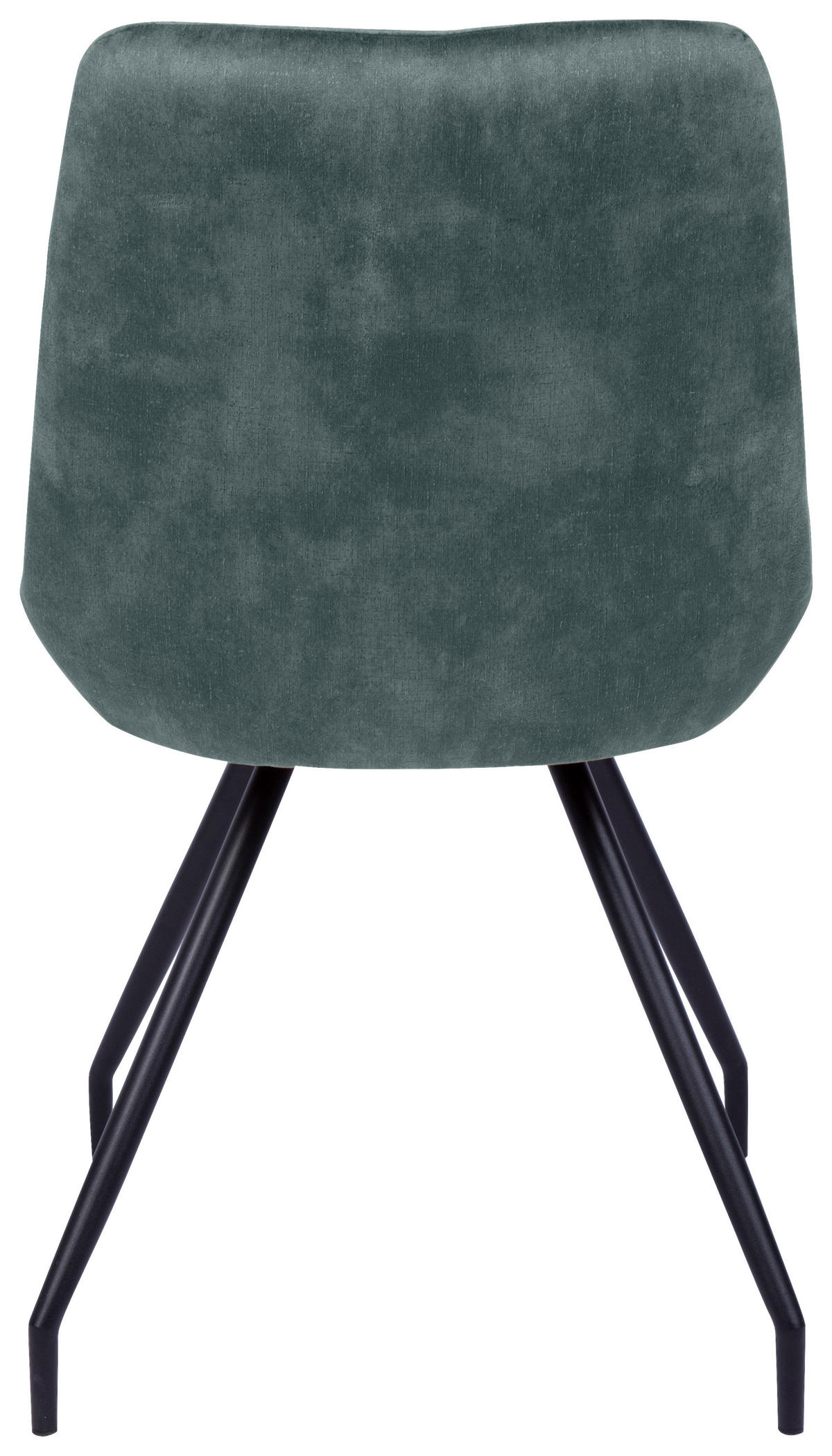 STUHL   Samt  Schwarz, Jadegrün  - Jadegrün/Schwarz, Design, Textil/Metall (51/88/66cm) - Novel
